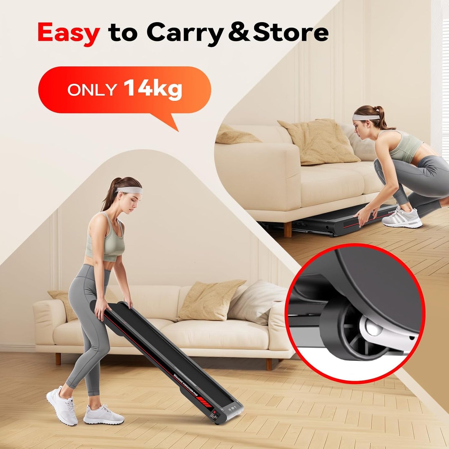 Ultimate Boost Walking Pad with Vibration Fitness Modes