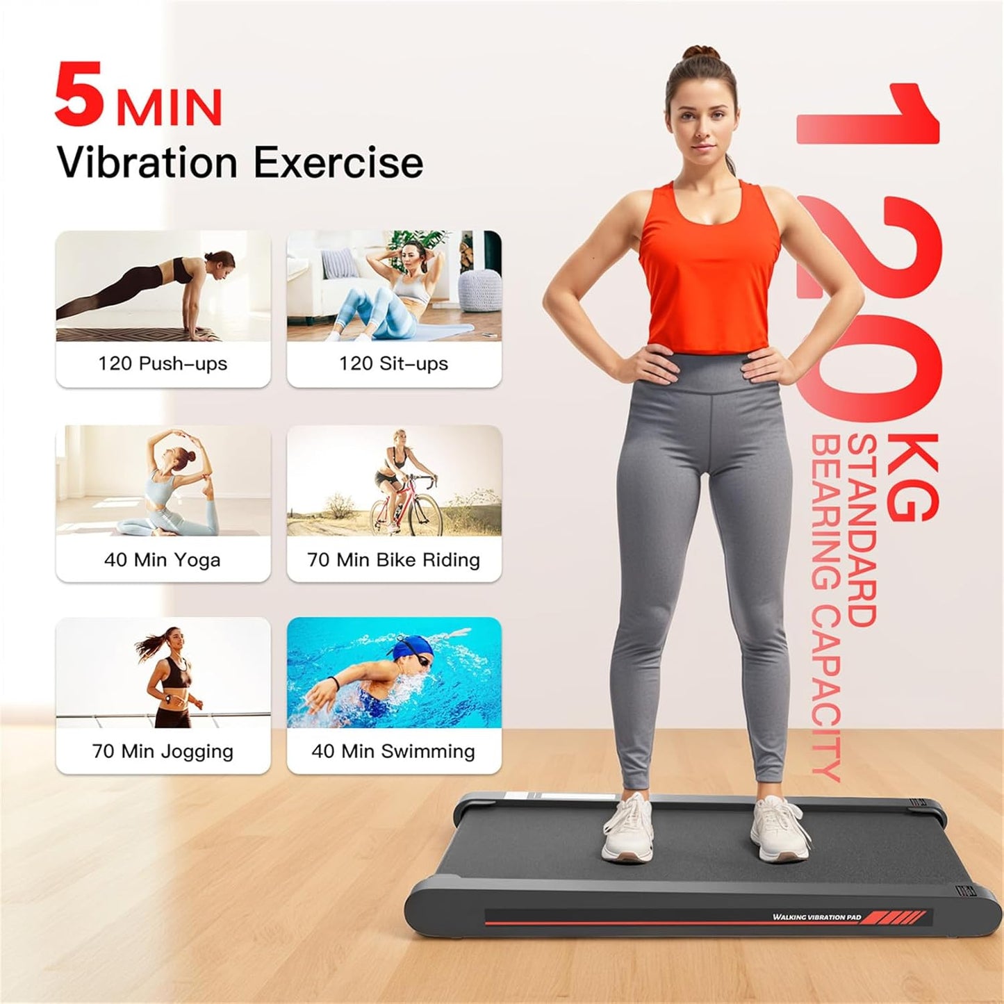 Ultimate Boost Walking Pad with Vibration Fitness Modes
