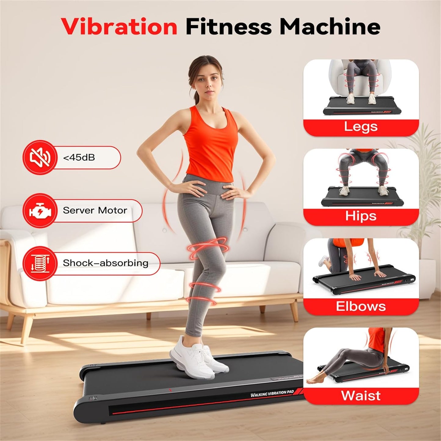 Ultimate Boost Walking Pad with Vibration Fitness Modes