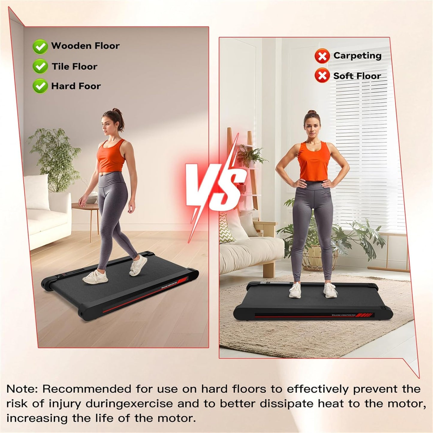 Ultimate Boost Walking Pad with Vibration Fitness Modes